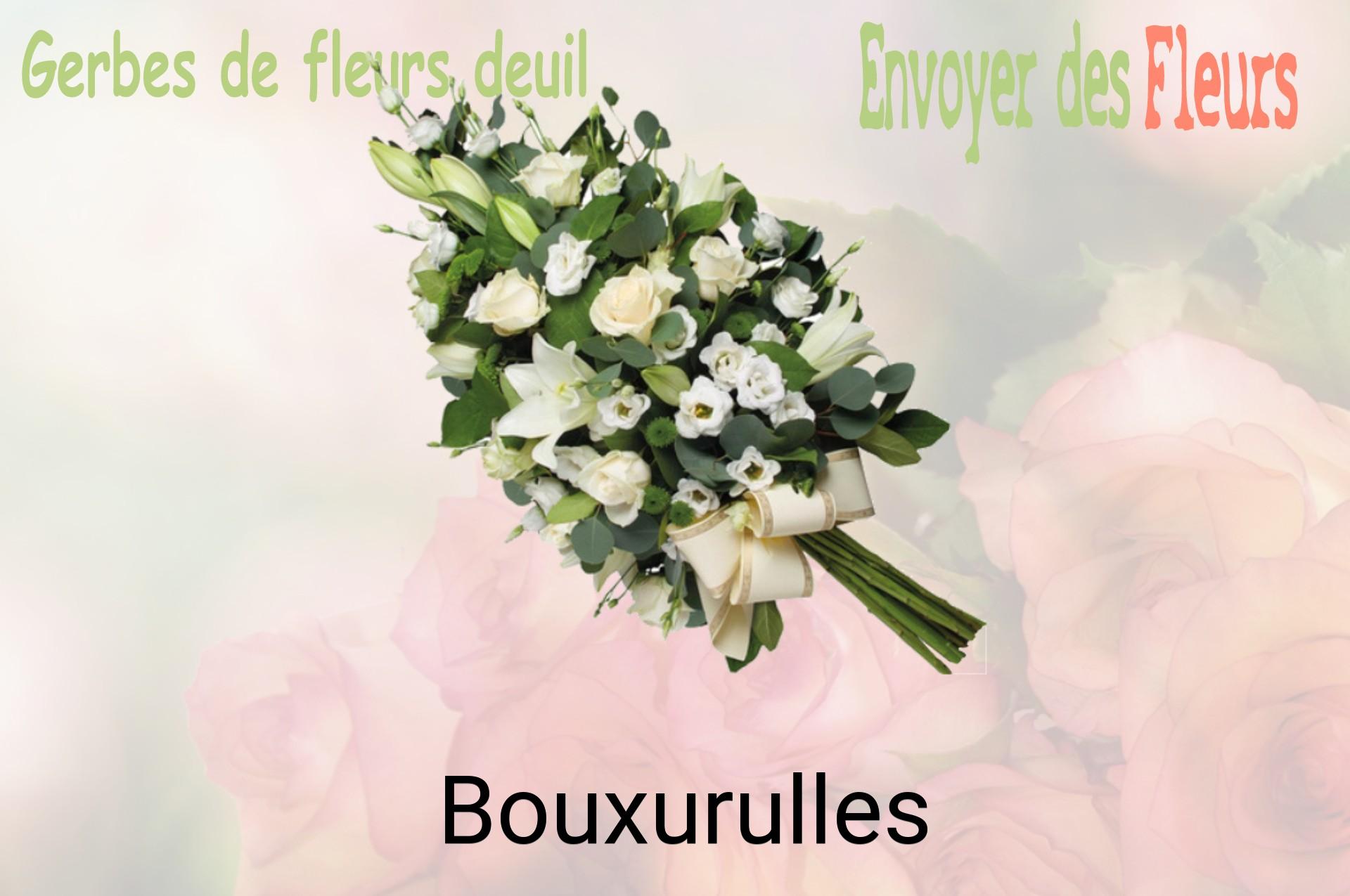 Gerbe de fleurs de deuil livrée à Bouxurulles